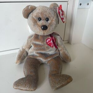 Ty 1999 Signature Bear Beanie Baby Original Retired Mint Condition Mint Tag